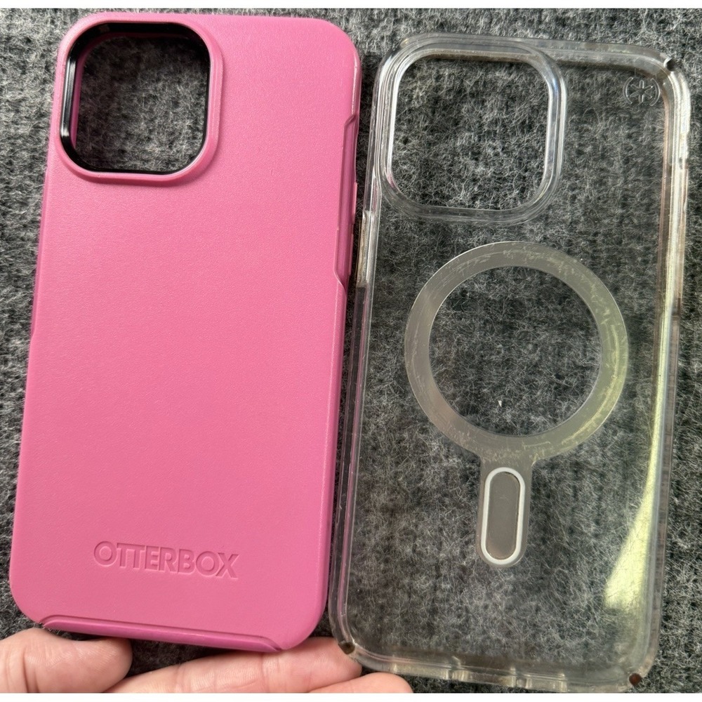 OtterBox Symmetry Case for Apple iPhone 13 Pro Max/12 Pro Max Pink Bundle